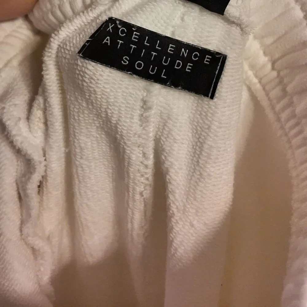 Jordan Baggy White Fleece Sweatpants Size XL